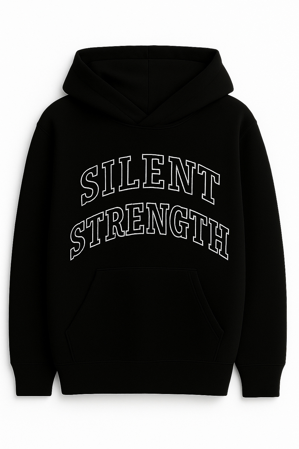 Black Oversized Pullover Hoodie // New Beginnings //