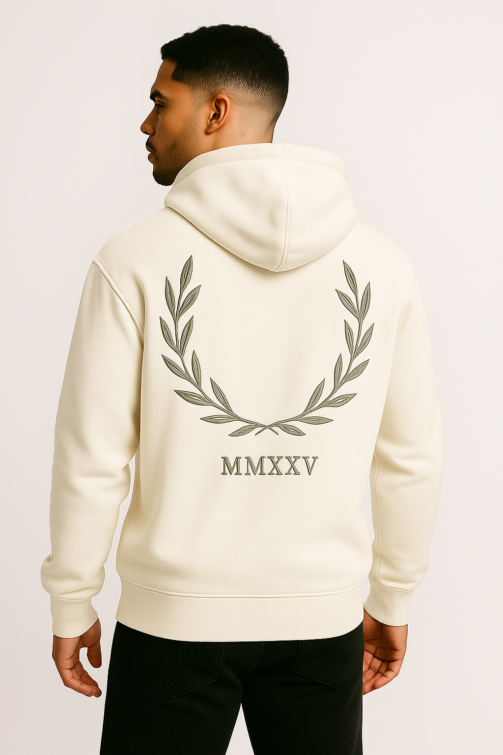 Black Oversized Pullover Hoodie // New Beginnings //