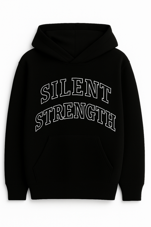 Black Oversized Pullover Hoodie // New Beginnings //